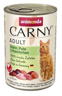 Animonda ANIMONDA Carny Adult kurczak, indyk, królik - mokra karma dla kota - 400g