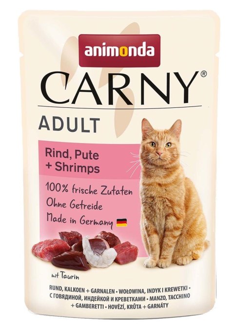 Animonda Animonda Carny Adult Pouch Beef,Turkey,Shrimps 85g