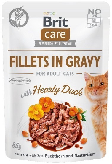 Brit BRIT Care Fillets in Gravy filety z kaczką w sosie - mokra karma dla kota - 85 g