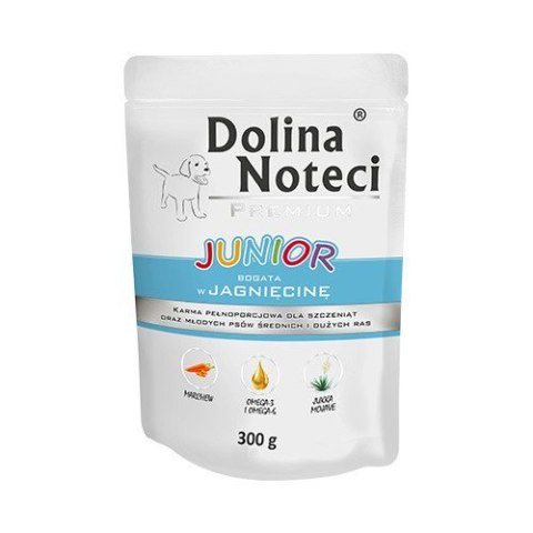 Dolina Noteci Premium JUNIOR bogata w jagnięcinę saszetka 300 g