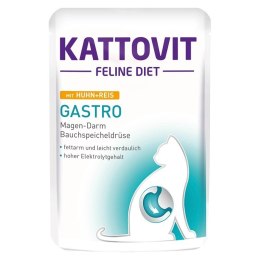 KATTOVIT KATTOVIT GASTRO Kurczak z ryżem 85g dla kota