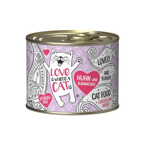 Love is where a cat is Love is where a cat is® z kurczakiem i królikiem 200g