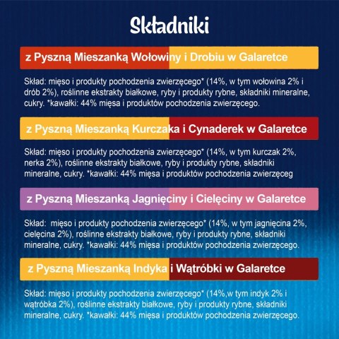 PURINA NESTLE FELIX Fantastic Duo Mięso - mokra karma dla kota - 4x85g PURINA NESTLE FELIX Fantastic Duo Mięso - mokra karma dla kota - 4x85g