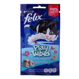 PURINA NESTLE FELIX Play Tubes Ryba, Krewetki - przysmak dla kota - 50 g