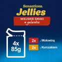 PURINA NESTLE FELIX Sensations wołowina, kurczak - mokra karma dla kota - 4x 85g