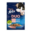 PURINA NESTLE Felix Fantastic Duo Sardynka Łosoś - mokra karma dla kota - 85g