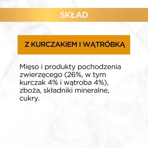 PURINA NESTLE GOURMET GOLD Kurczak i wątróbka w sosie 85g PURINA NESTLE GOURMET GOLD Kurczak i wątróbka w sosie 85g