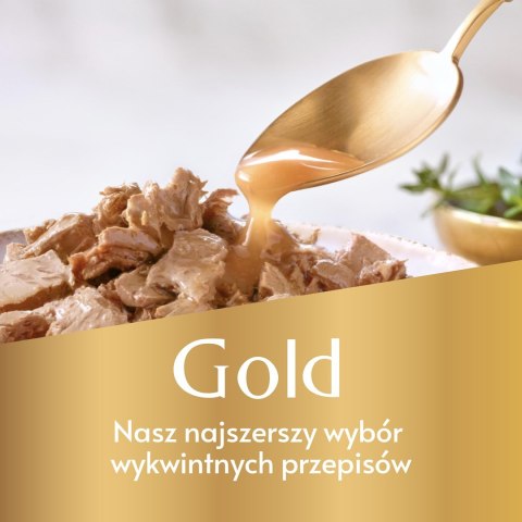 PURINA NESTLE GOURMET GOLD Wołowina z kurczakiem mix kawałków na parze i w sosie - mokra karma dla kota - 85 g PURINA NESTLE GOURMET GOLD Wołowina z kurczakiem mix kawałków na parze i w sosie - mokra karma dla kota - 85 g