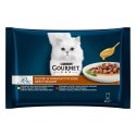 PURINA NESTLE GOURMET Perle Gravy Delight Fileciki w smakowitym sosie - wołowina i kurczak - 4x85g