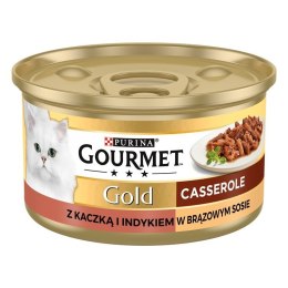 PURINA NESTLE Gourmet Gold mokra karma dla kota z kaczką i indykiem 85g