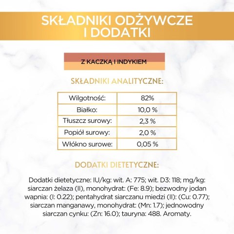 PURINA NESTLE Gourmet Gold mokra karma dla kota z kaczką i indykiem 85g PURINA NESTLE Gourmet Gold mokra karma dla kota z kaczką i indykiem 85g