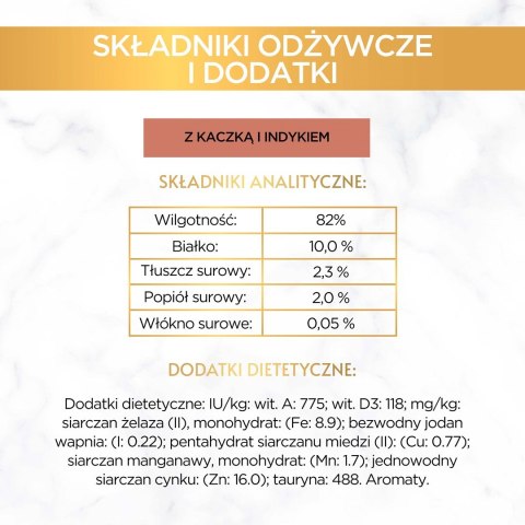PURINA NESTLE Gourmet Gold mokra karma dla kota z kaczką i indykiem 85g PURINA NESTLE Gourmet Gold mokra karma dla kota z kaczką i indykiem 85g