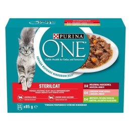 PURINA NESTLE PURINA One Sterilcat mix smaków - mokra karma dla kota - 12x85g