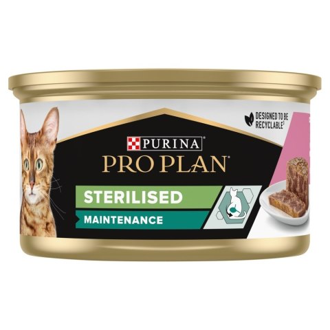 PURINA NESTLE PURINA Pro Plan Sterilised paszt. łosoś/tuńczyk 85g