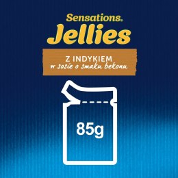 PURINA NESTLE Purina Felix Sensations Sauce z indykiem w sosie o smaku bekonu - mokra karma dla kota - saszetka 85 g