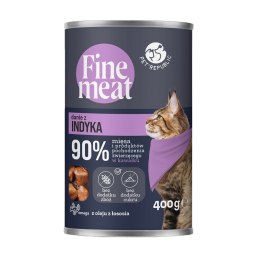 PetRepublic FINE MEAT Danie z indyka dla kota 400 g