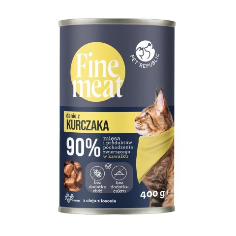 PetRepublic FINE MEAT Danie z kurczaka dla kota 400 g