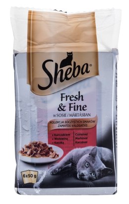 Sheba SHEBA Fresh & Fine mięsne dania w sosie - mokra karma dla kota - 6x50 g