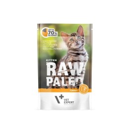 VetExpert VetExpert Raw Paleo kitten - Indyk saszetka 100g