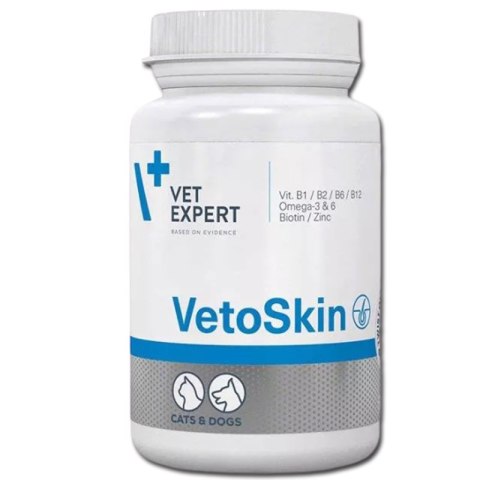 Vetoskin preparat w kapsułkach, dla psów i kotów z zaburzeniami dermatologicznymi 90 kapsułek Vetoskin preparat w kapsułkach, dla psów i kotów z zaburzeniami dermatologicznymi 90 kapsułek