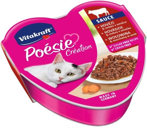 Vitakraft VITAKRAFT POESIE CREATION SOS wołowina/marchew 85g