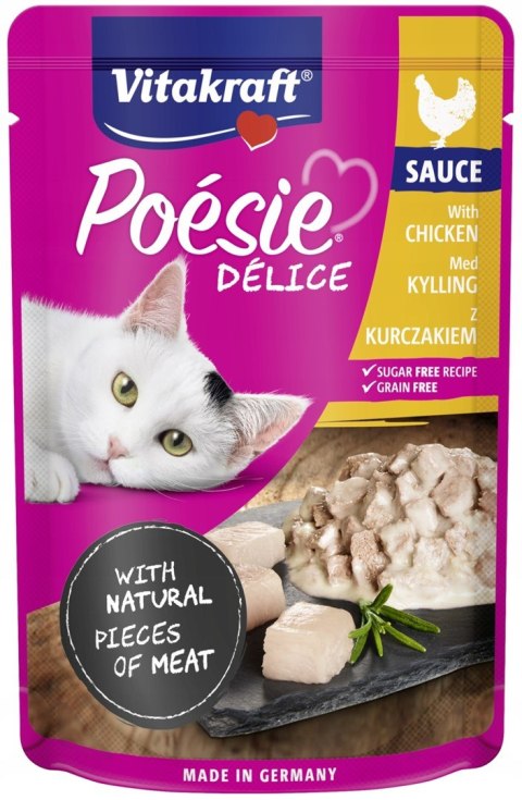 Vitakraft VITAKRAFT Poesie Delice w sosie multipack sauce - mokra karma dla kota - 6+1 x 85g Vitakraft VITAKRAFT Poesie Delice w sosie multipack sauce - mokra karma dla kota - 6+1 x 85g