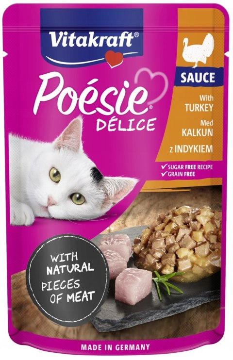 Vitakraft VITAKRAFT Poesie Delice w sosie multipack sauce - mokra karma dla kota - 6+1 x 85g Vitakraft VITAKRAFT Poesie Delice w sosie multipack sauce - mokra karma dla kota - 6+1 x 85g
