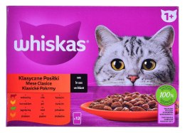 Whiskas WHISKAS Klasyczne Posiłki w sosie - mokra karma dla kota - saszetka - 12x85 g