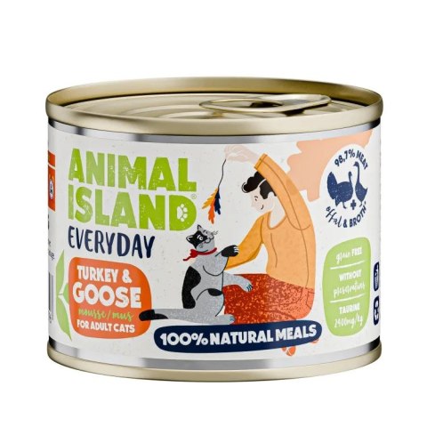 ANIMAL ISLAND ANIMAL ISLAND Indyk i gęś - Karma mokra dla kotów - 200g