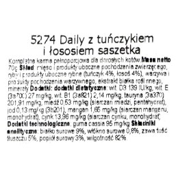 Almo nature ALMO NATURE Daily Menu Tuńczyk z łososiem - mokra karma dla kota - saszetka 70 g