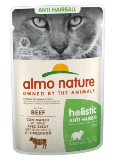 Almo nature ALMO NATURE Functional Hairball z wołowiną - mokra karma dla kotów- 70g