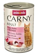 Animonda ANIMONDA Carny Adult indyk, kurczak, krewetki - mokra karma dla kota - 400g