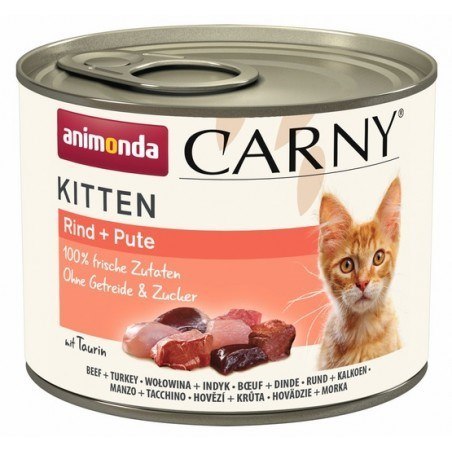 Animonda ANIMONDA Carny Kitten Wołowina Indyk - mokra karma dla kota - 200 g