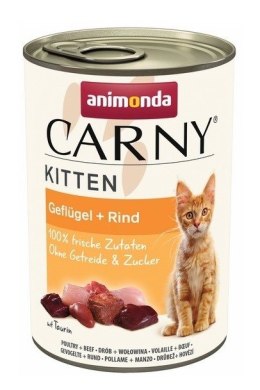 Animonda ANIMONDA Carny Kitten Wołowina z drobiem - mokra karma dla kociąt - 400g