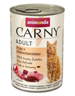 Animonda ANIMONDA Cat Carny Adult indyk i wątróbka z kurczaka - mokra karma dla kota - 400 g