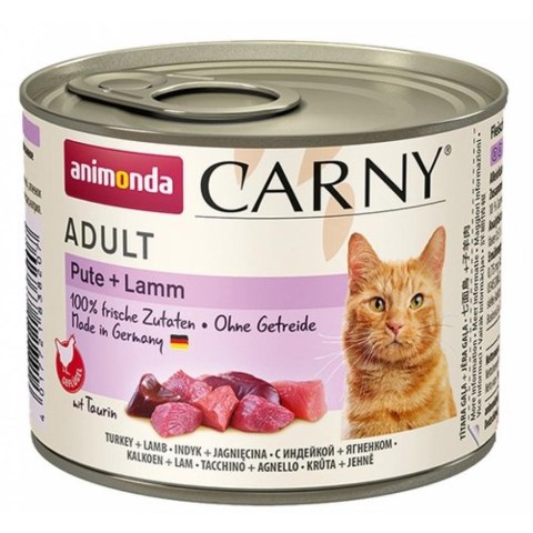 Animonda ANIMONDA Cat Carny Adult indyk z jagnięciną - mokra karma dla kota - 200 g