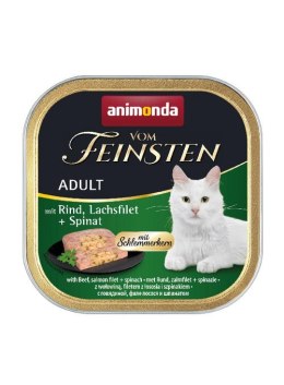 Animonda ANIMONDA Vom Feinsten Classic Cat wołowina, łosoś szpinak - mokra karma dla kota - 100g