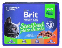 Brit BRIT Premium Cat Sterilised Plate - mokra karma dla kota - 12x100 g