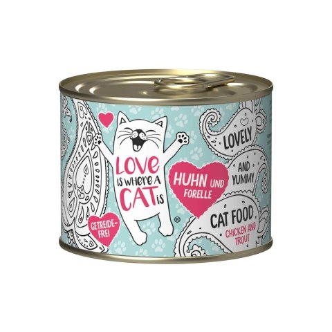 Love is where a cat is Love is where a cat is® z kurczakiem i pstrągiem 200g