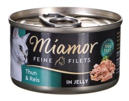 Miamor MIAMOR Feine Filets - filety mięsne smak: tuńczyk z ryżem 100g