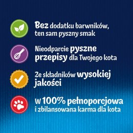 PURINA NESTLE FELIX Fantastic Łosoś w galaretce + Gładzica w galaretce - saszetki dla kota - 4x85g