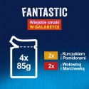 PURINA NESTLE FELIX Fantastic Mięso z warzywami - mokra karma dla kota - 4x85g