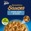 PURINA NESTLE FELIX Sensations Ryba w sosie - mokra karma dla kota - 4x 85g