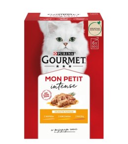 PURINA NESTLE GOURMET Mon Petit Mix Drobiowy - mokra karma dla kota - 6x50 g