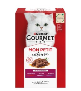 PURINA NESTLE GOURMET Mon Petit Mix Mięsny - mokra karma dla kota - 6 x 50 g