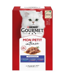 PURINA NESTLE GOURMET Mon Petit Mix Rybny - mokra karma dla kota - 6x50g