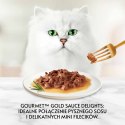 PURINA NESTLE Gourmet Gold Sauce Delight z wołowiną - mokra karma dla kota - puszka - 85 g