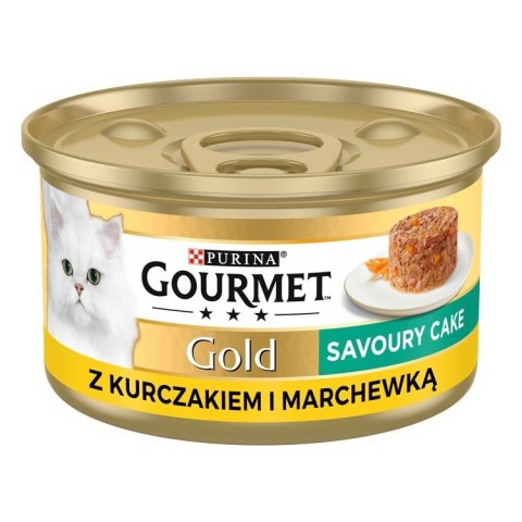 PURINA NESTLE Gourmet Gold Savoury Cake kurczak i marchewka - mokra karma dla kota - 85 g