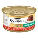 PURINA NESTLE Gourmet Gold Savoury Cake wołowina z pomidorami - mokra karma dla kota - 85 g