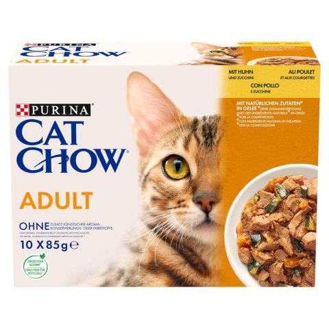 PURINA NESTLE PURINA Cat Chow Kurczak, cukinia - mokra karma dla kota - 10x85 g